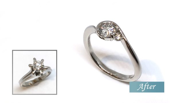 ダイヤモンド婚約指輪をリメイク