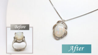 オパールリングリメイク