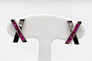 リメイク後ルビーイヤリング