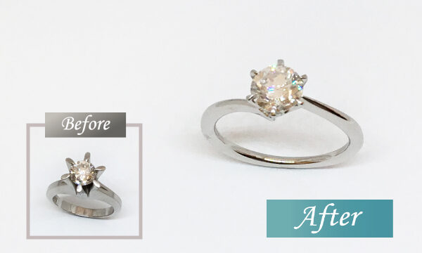 立爪ダイヤモンドリングリメイク