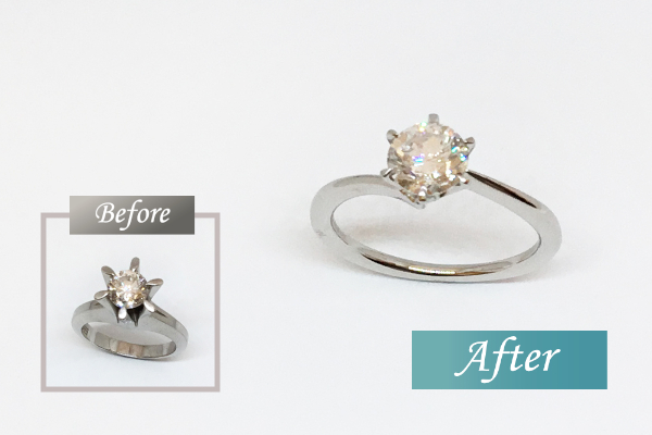 立爪ダイヤモンドリングリメイク