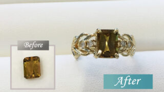 ノーヒートイエローサファイアでリングをオーダーメイド