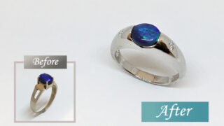 ブラックオパールリメイクのビフォーアフター