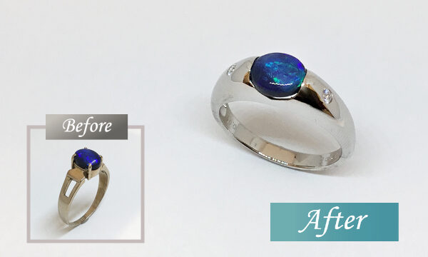 ブラックオパールリメイクのビフォーアフター