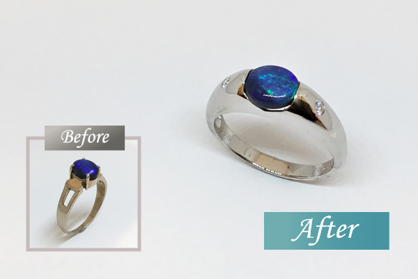 ブラックオパールリメイクのビフォーアフター