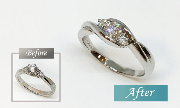 立爪ダイヤモンドビフォーアフター