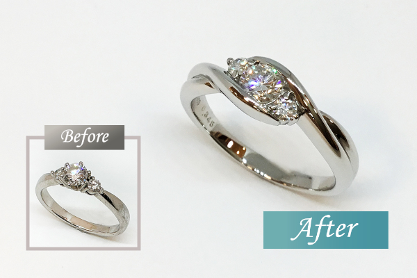 立爪ダイヤモンドビフォーアフター